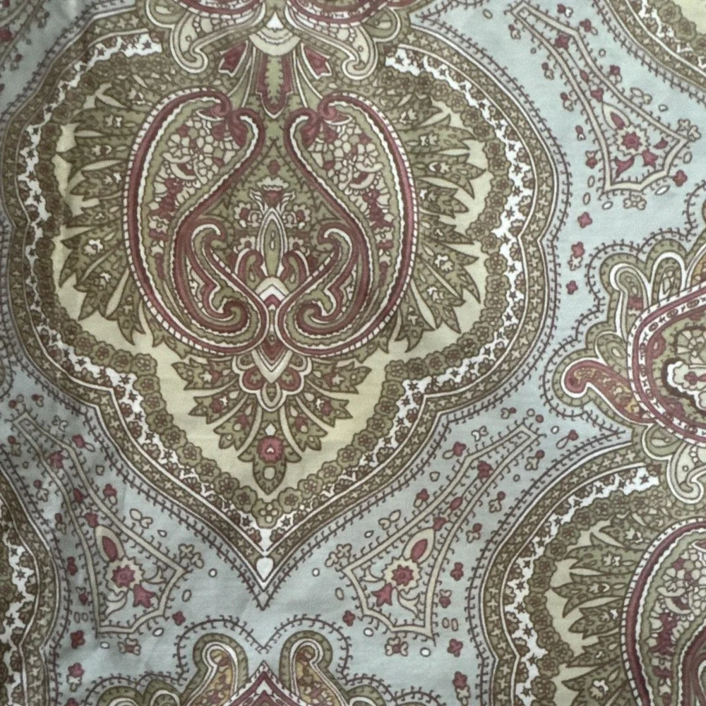 Lauren Ralph Lauren Castlehead Paisley King Comforter Reversible W 2 King Shams